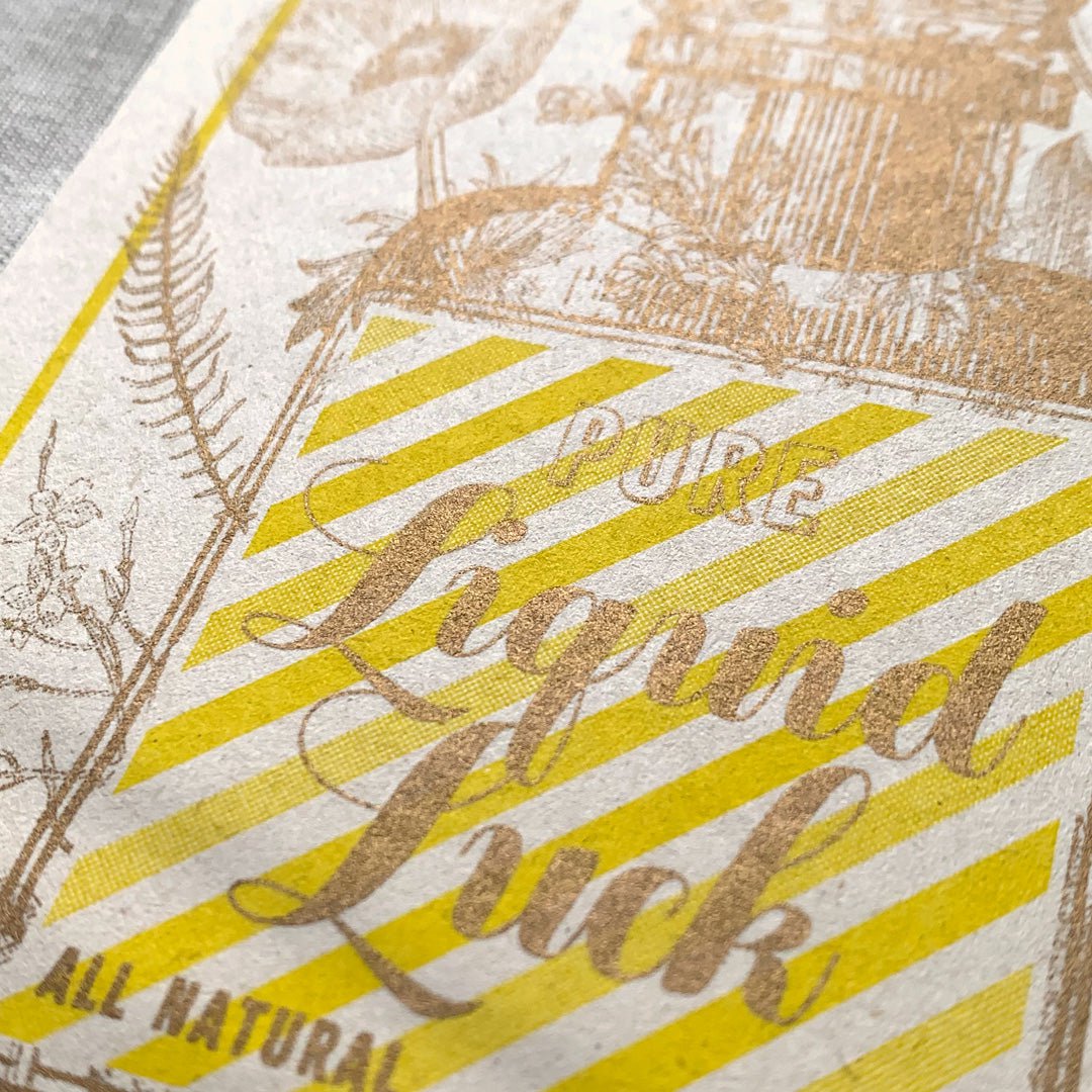 Ansichtkaart / Liquid Luck / Eco-papier
