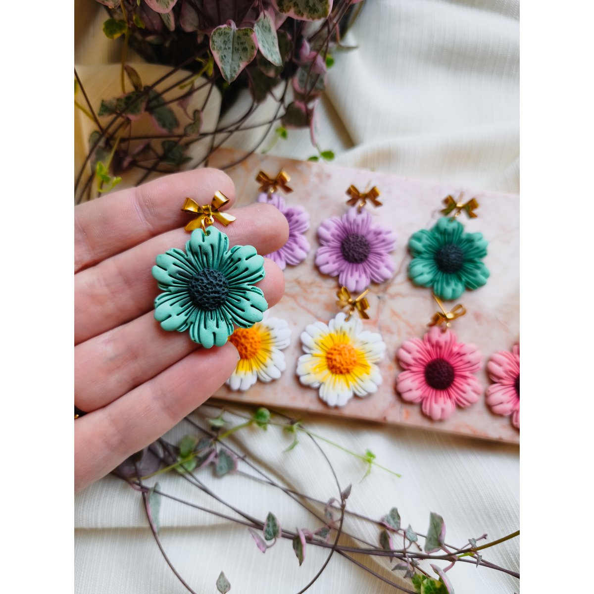 Boucles d'oreilles fleurs
