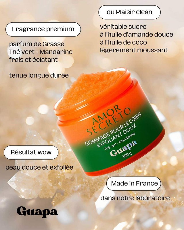 GUAPA Gentle Exfoliating Body Scrub - Grøn te/mandarin