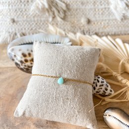 Bracelet Oceania bleu & doré
