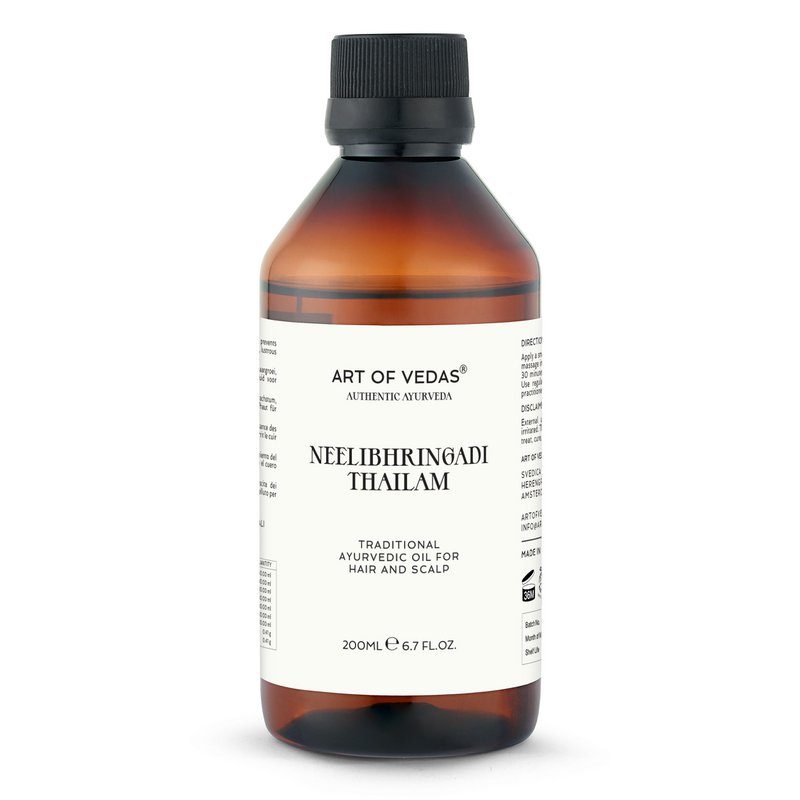 Neelibhringadi Thailam 200ml | Traditionel urteolie til hårvækst, hovedbundsundhed og styrkelse