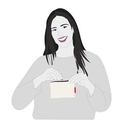 Punge/pung/kortholder til kvinder "100 % ægte. Ikke perfekt"