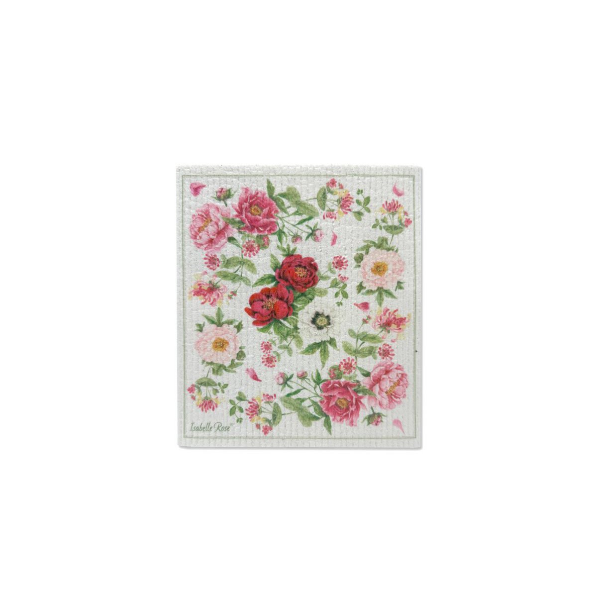 Strofinaccio Peonia 17x20 cm Isabelle Rose