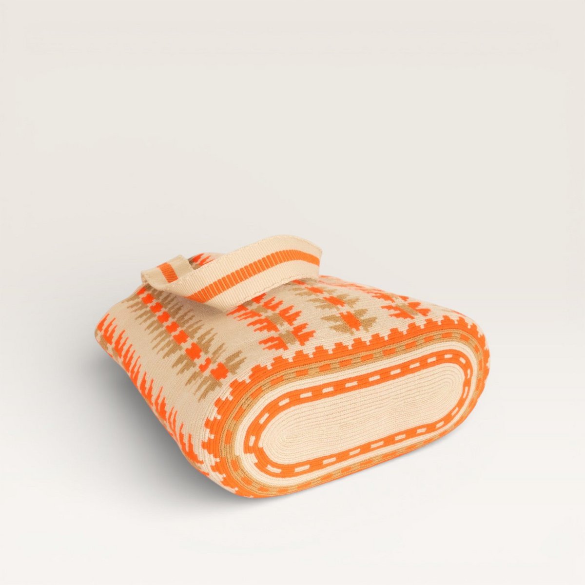 Geometrische ovale Tragetasche | Mandarine