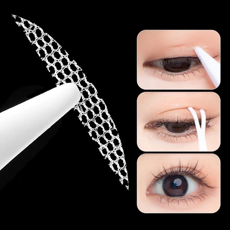 600 Stuks Eye Lift Strips Dubbele Ooglid Tape Helder Grijs Ooglid Streep Grote Ogen Onzichtbare Dubbele Vouw Ooglid Sticker Makeup Tools