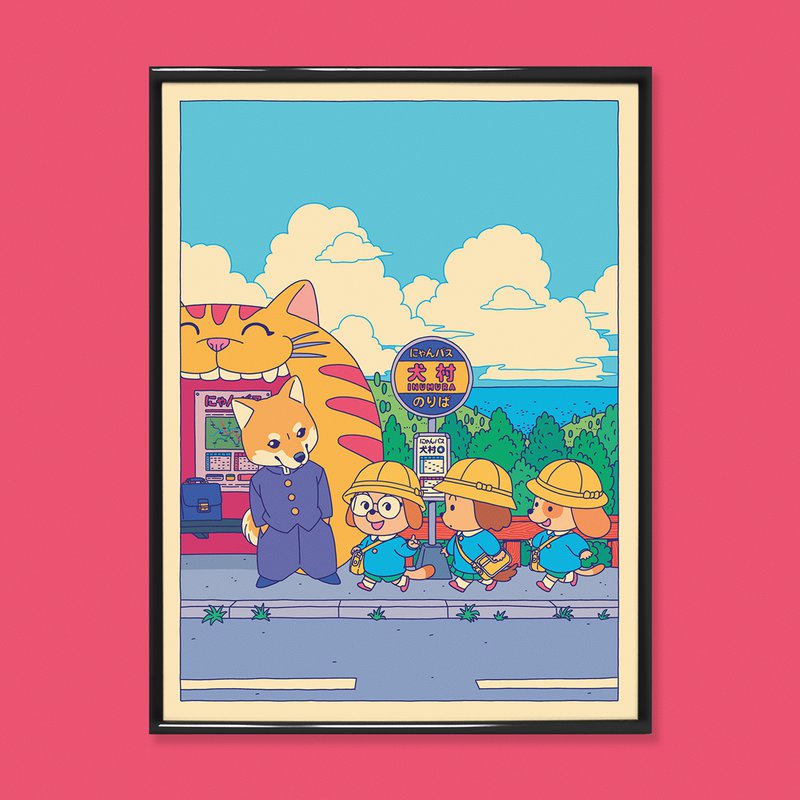Plakat "Bus Stop" Format 30x40cm