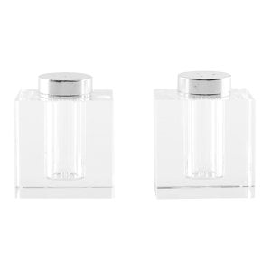 Sallery and peppercase square glass