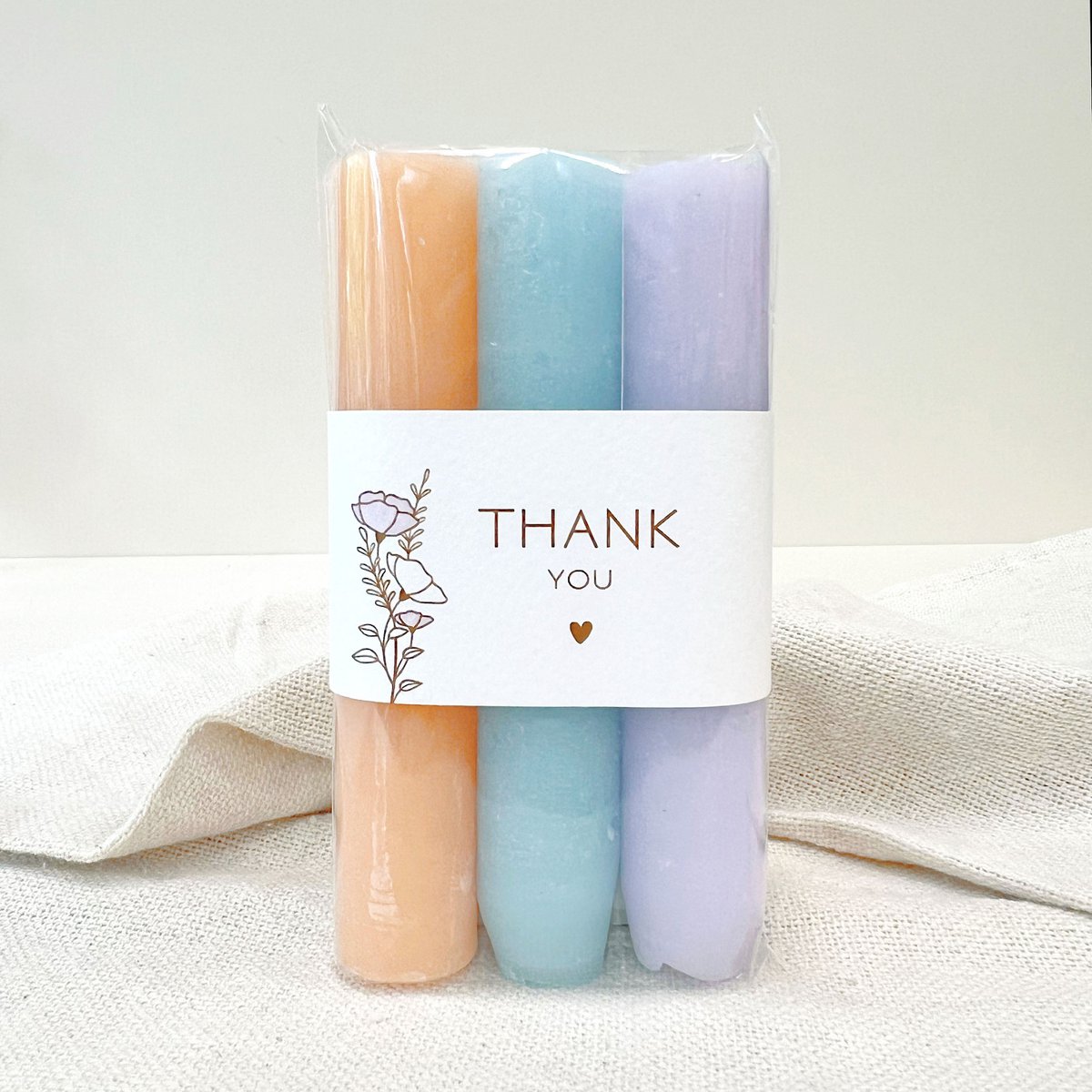 Candles 'Thank you' bright