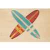 Carte postale en bois travel surf