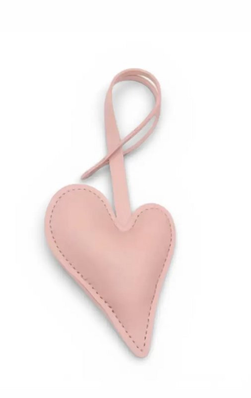 Portachiavi - Ciondolo per borsa a forma di cuore - Rosa