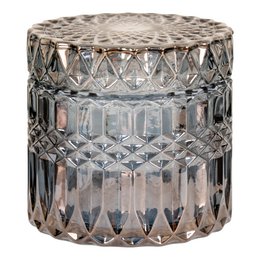 Pots - Fumé, Verre, Ø9x8,5 cm - Lot de 2