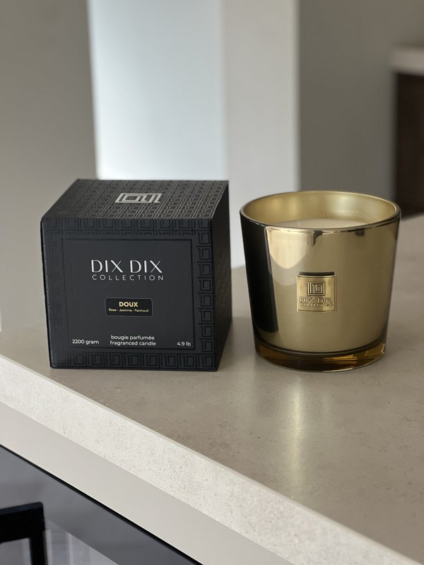 Luxus und langlebige Duftkerze Doux - Gold - xl