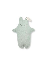 Peluche hipopótamo - Manta de lana vintage - Azul verde