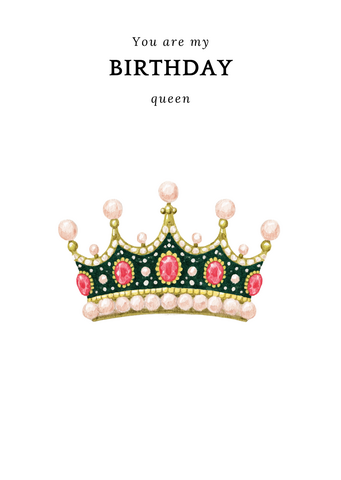 Sustainable card - Birthday Crown