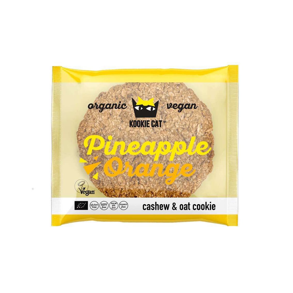 Pineapple and orange Cookie, organic, Kookie Cat, 50g