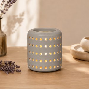 Perfume Burner – Coliseo Gray – Original Design and Shape – Aromatherapy Decorative Object – Scent Diffusion Candle Holder, Scented Waxes