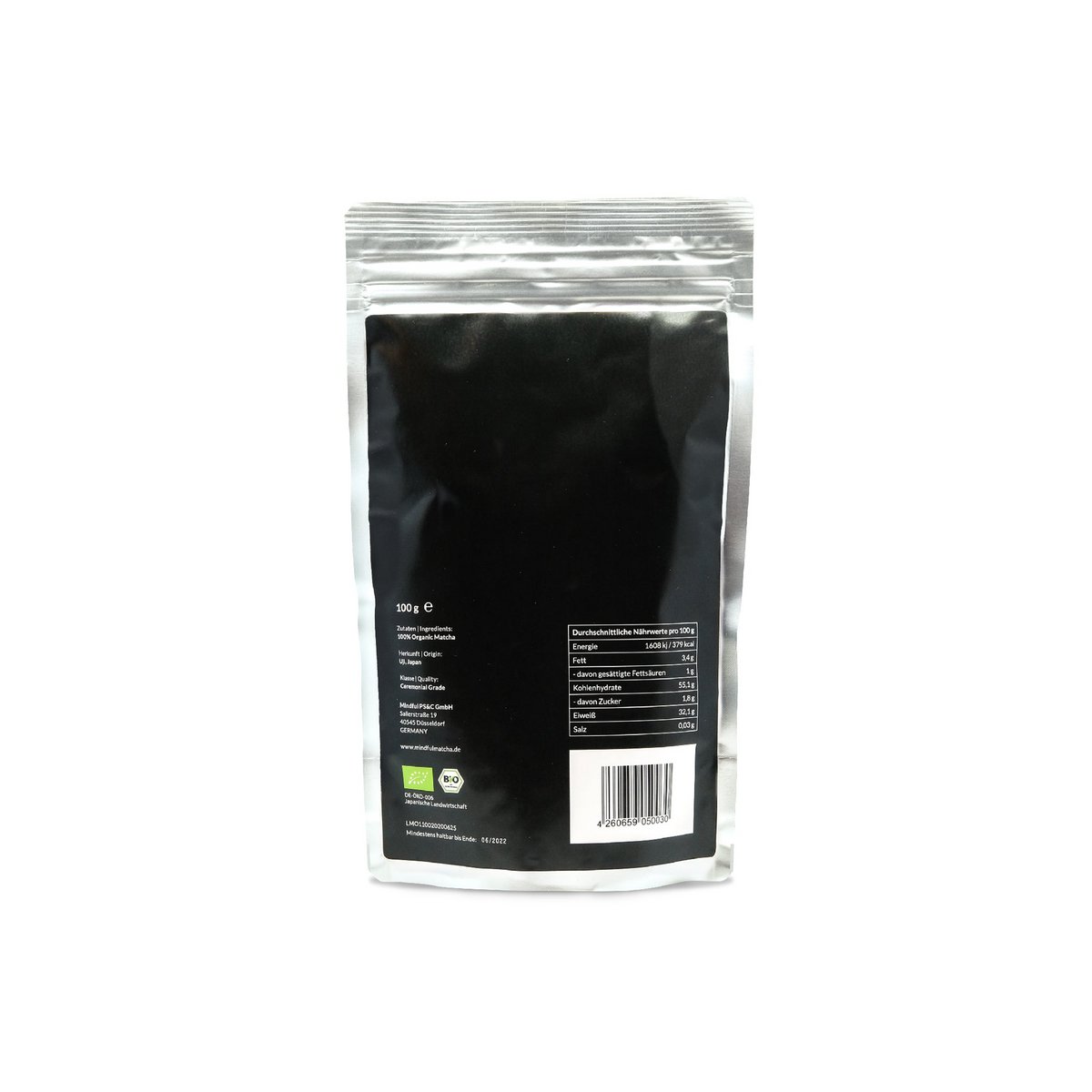 Mindful Matcha navulverpakking - bio - 100g (€ 99,50 / 100g)