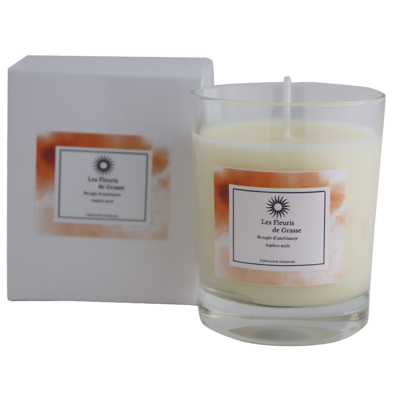 Candle 130g Amber Black