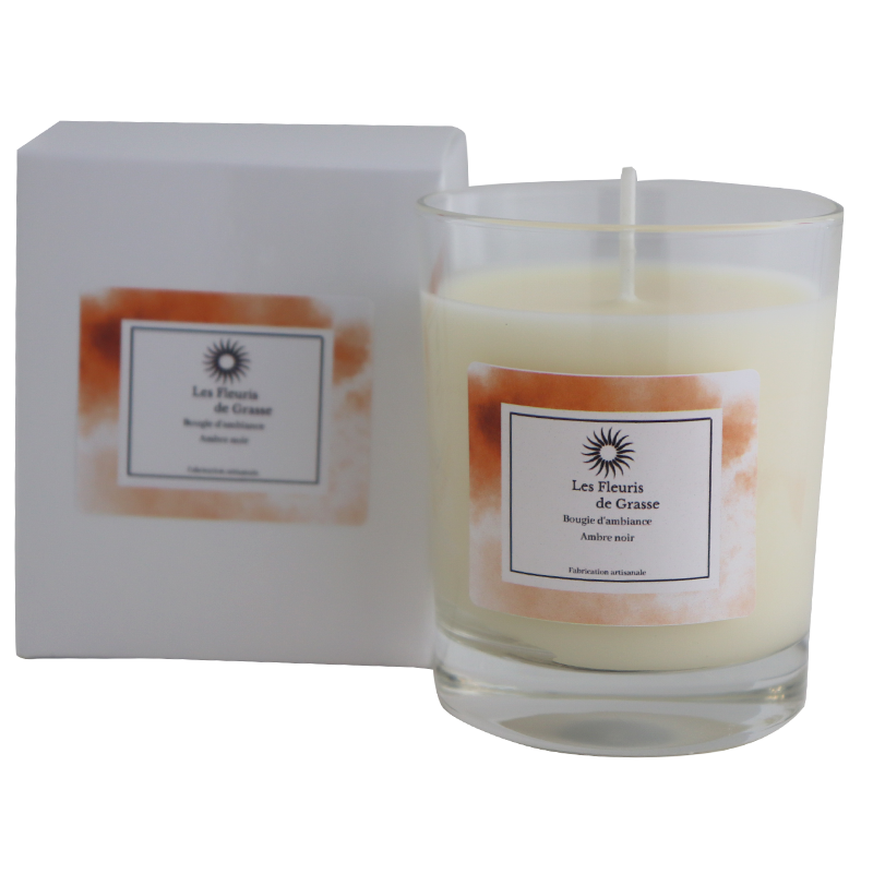 Candle 130g Amber Black