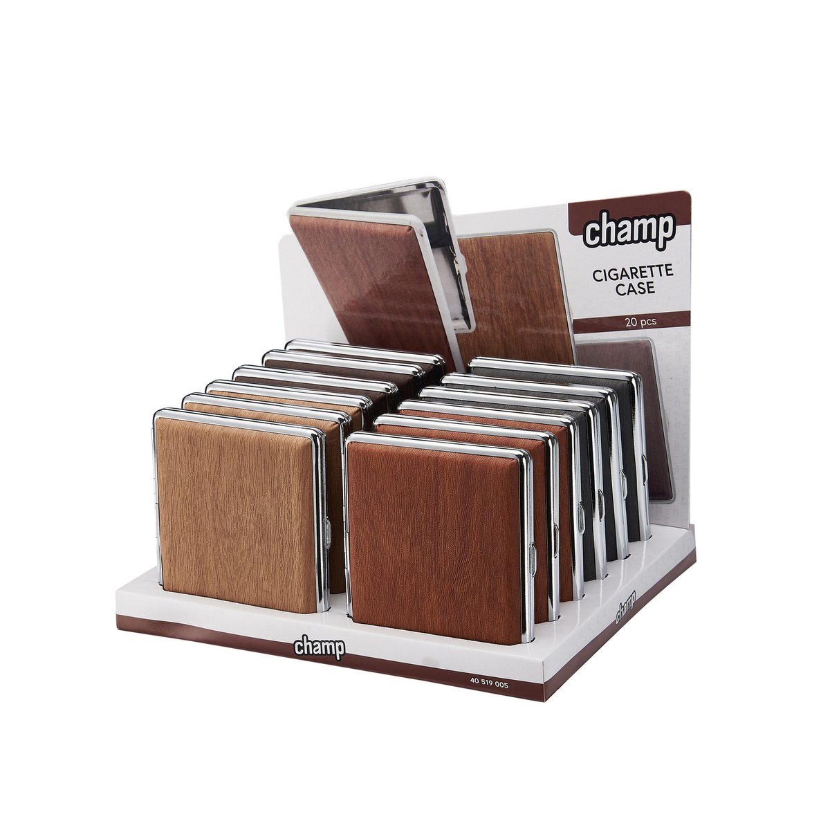 Etui cigarettes bois métal