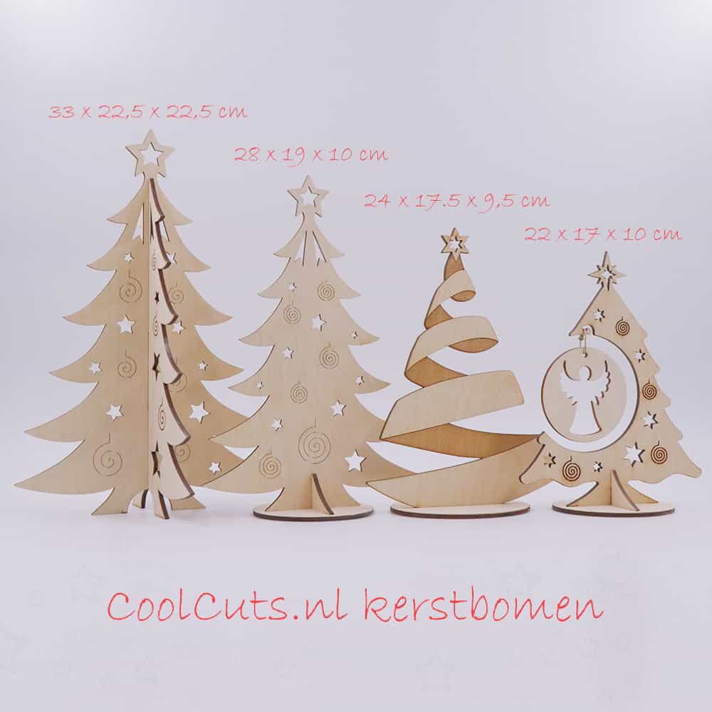 CoolCuts Wooden Christmas Tree 24 cm