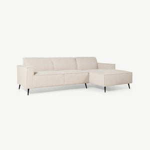 Caio Corner Sofa, Beige Linen (right)