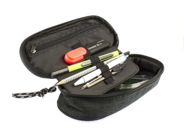 Trousse Kangaro avec incrustation noire env. 22x5x9cm