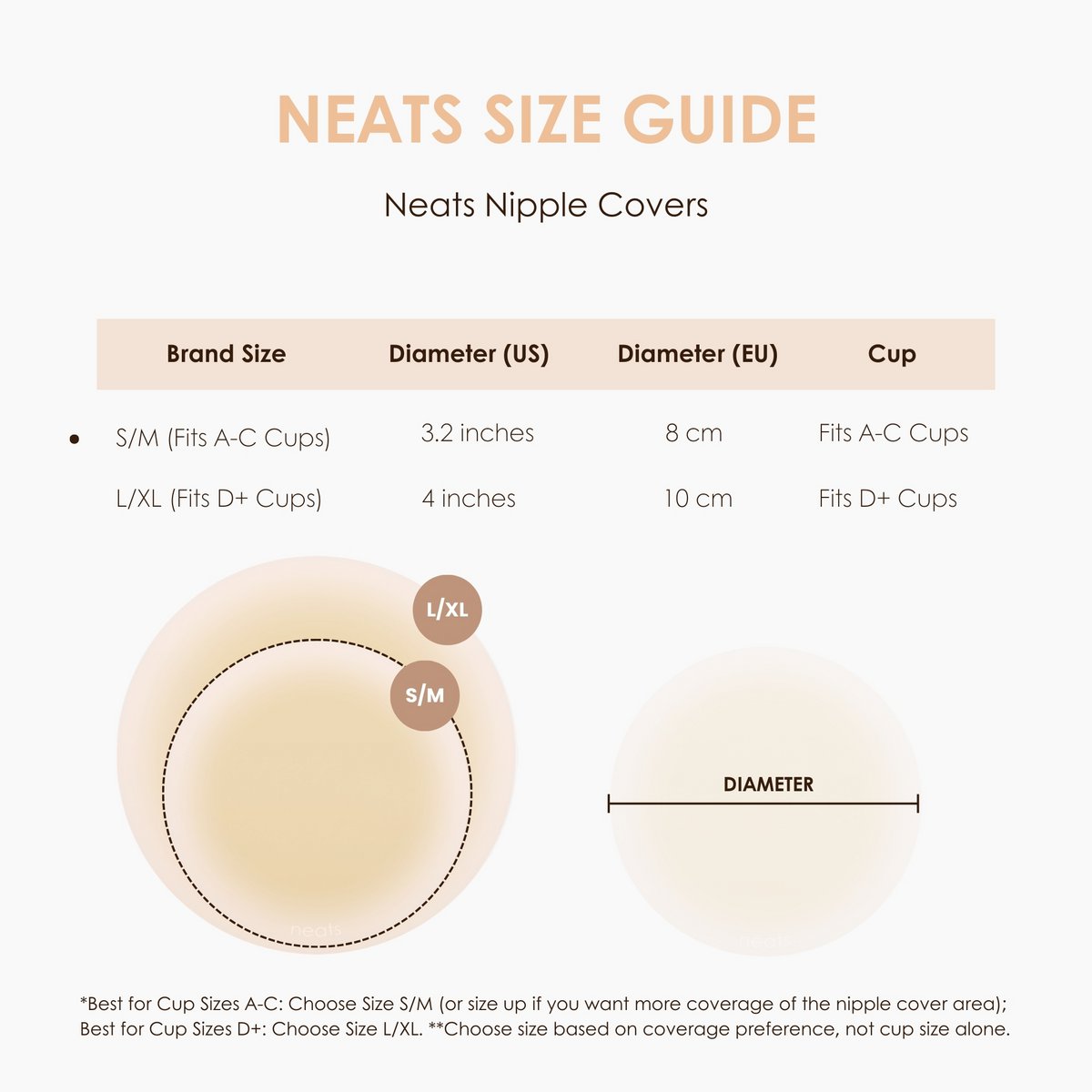 Neats Grippy siliconen tepelcovers - 1 paar (parel)