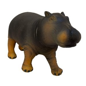 Natural rubber toy hippopotamus