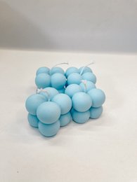 Bubble Candle Light Blue (small) - Small Light Blue Bubble Candle