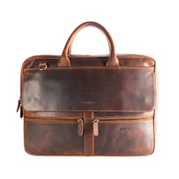 Arrigo Laptoptas 17 inch Cognac