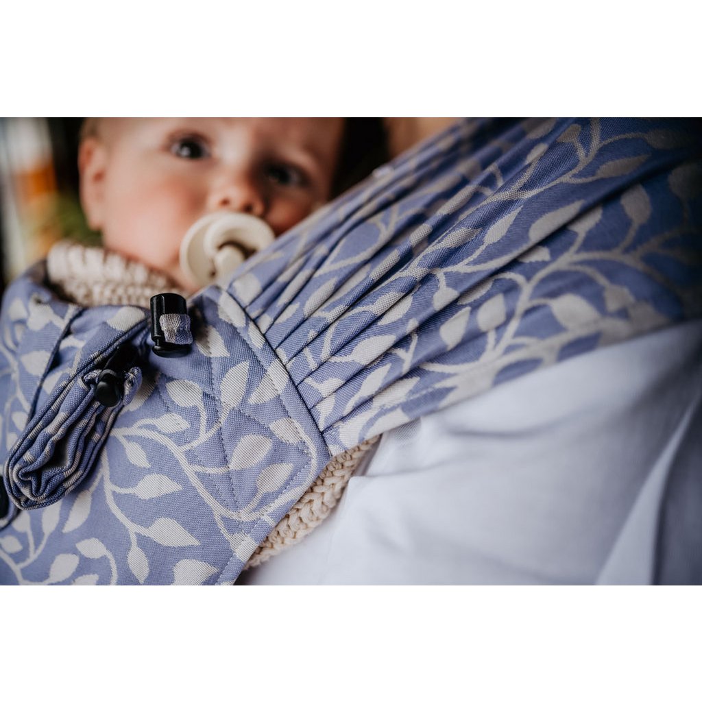 Bæresele wrap & go baby - blomstret - lilla