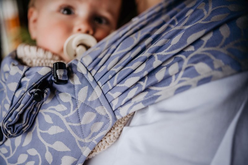 Baby carrier wrap & go baby - floral - lilac