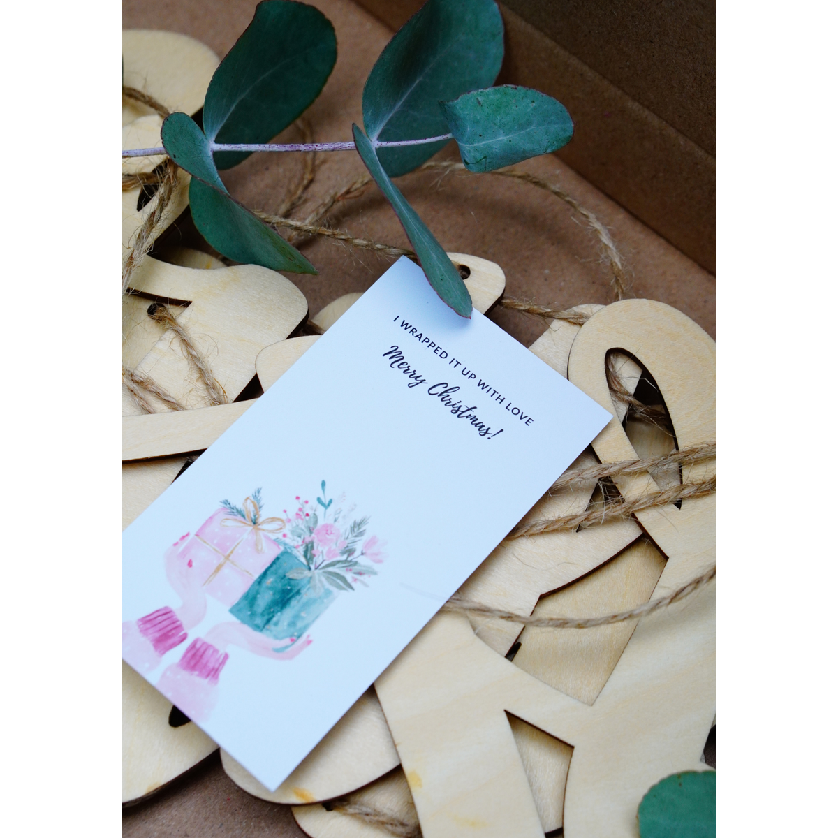 Houten kerstslinger!