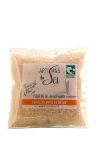 Fleur de sel de Guérande smoked with beech wood - 100gr i craftsmen of salt