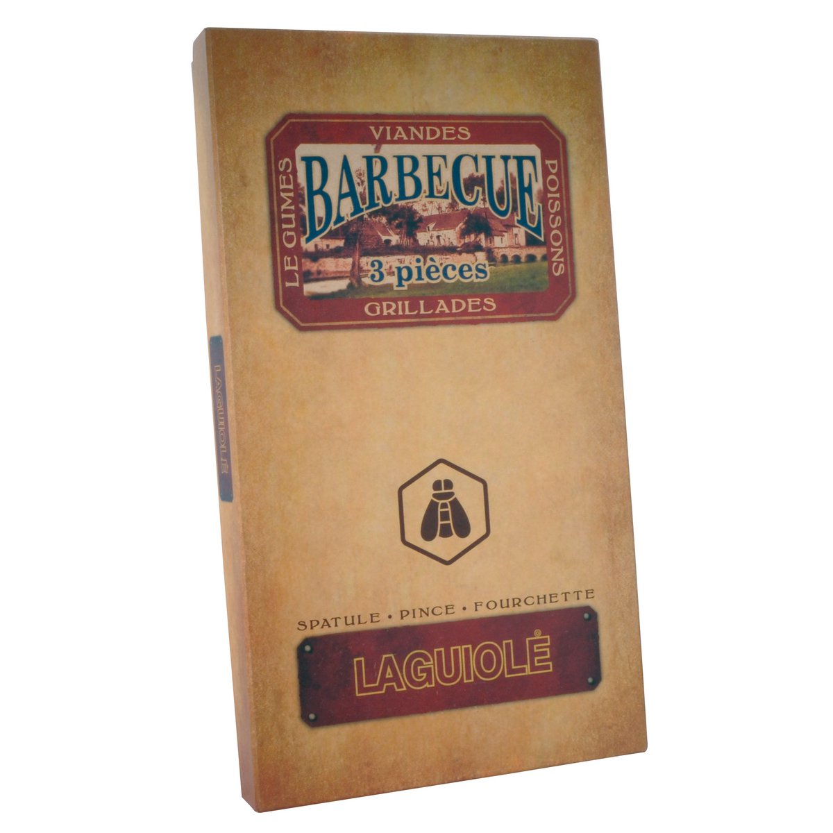 LG BBQ SET RUBBER WOOD 3 PCS