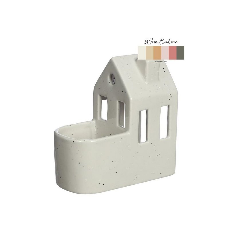 Maison des Plantes crème Ø7,3x13,4x14,2cm