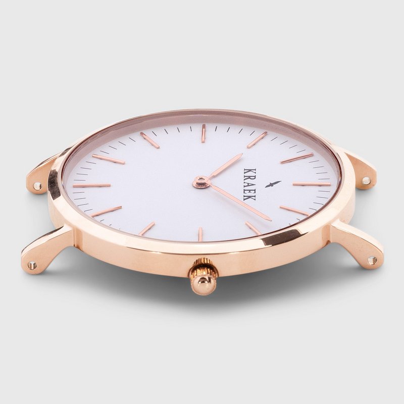 Adeline | Oro rosa | verde | 36 mm