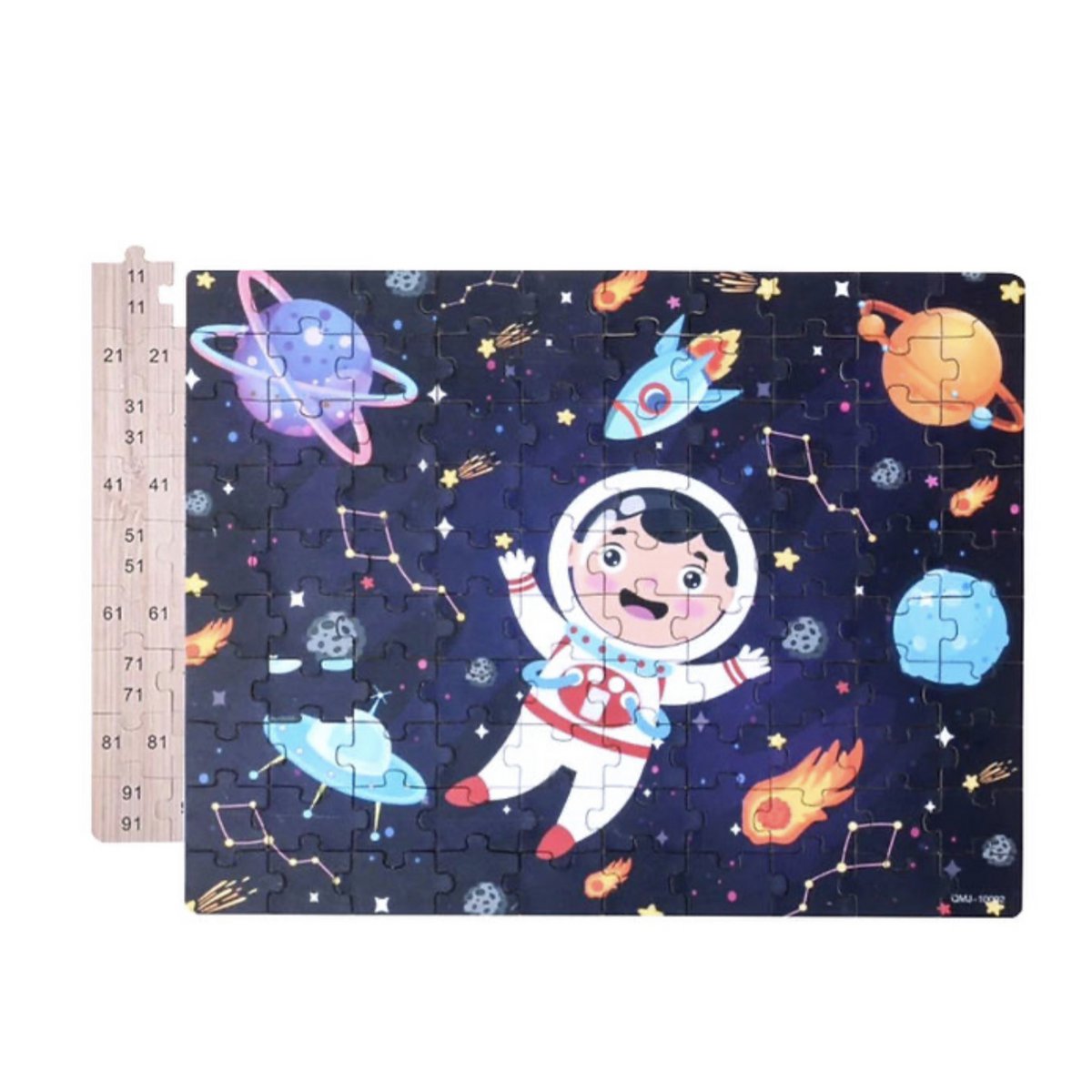 Universum sterrenhemelpuzzel met getallen van 1 - 100, intelligentiepuzzel
