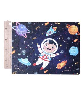 Universe starry sky puzzle with numbers from 1 - 100, intelligence puzzle
