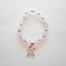 Rosa Perlenarmband für Kinder – Doe