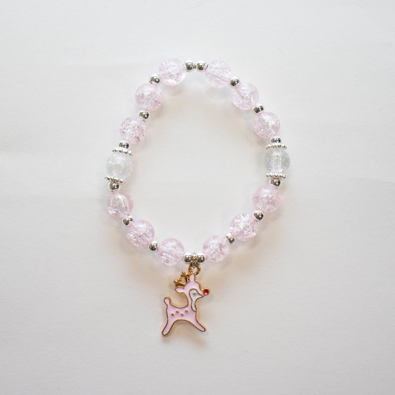 Rosa Perlenarmband für Kinder – Doe