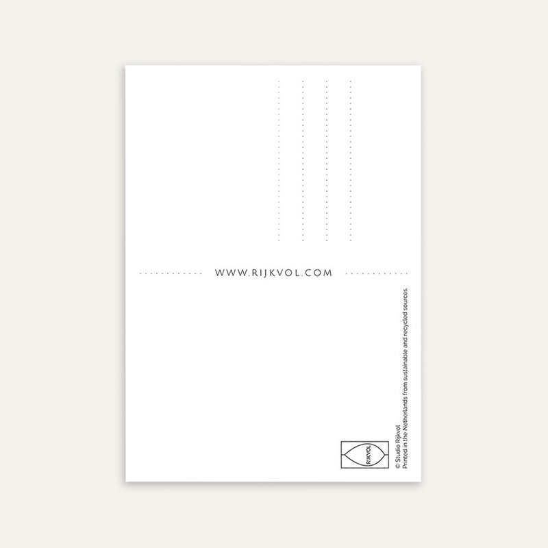 Gräser 01 - Blau, Postkarte