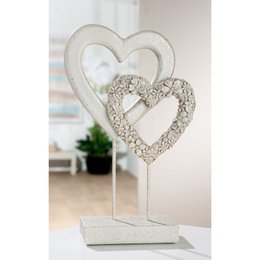 Standrelief Herz Flower Heart H.24 cm