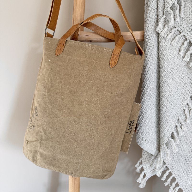 Vintage BucketBag (brown canvas) NEW BATCH