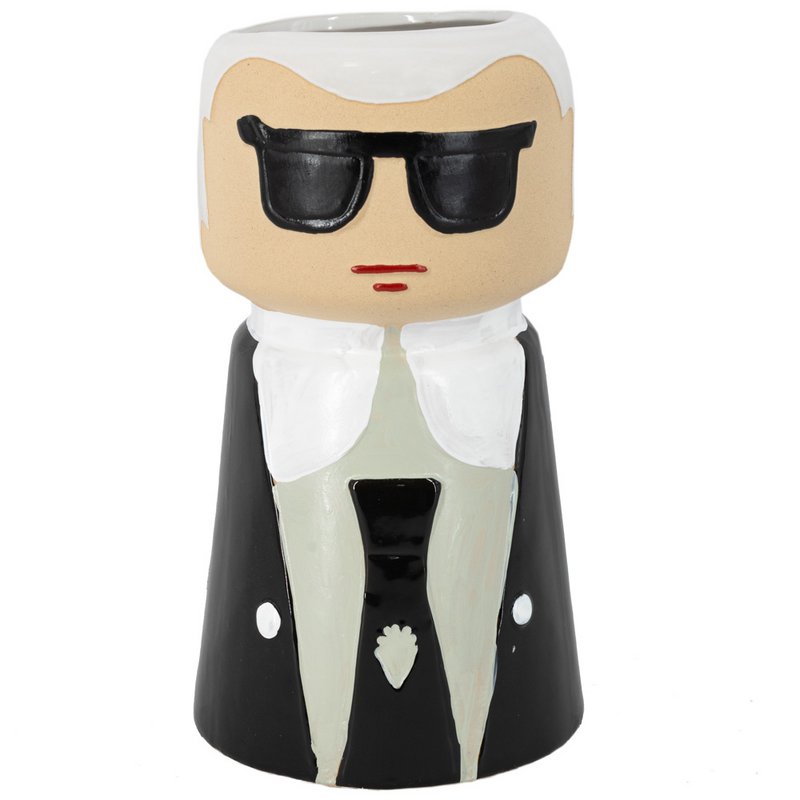 Keramik Kokeshi Dukke vase Karl Lagerfeld