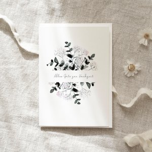 Grußkarte · Hochzeitsgrüße · Eucalyptus