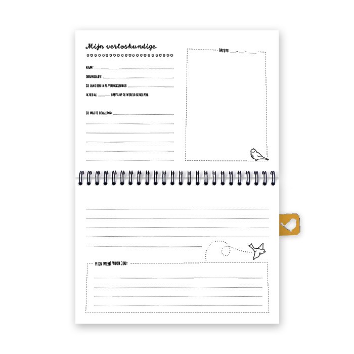 Maternity visit fill-in book A5 | pink