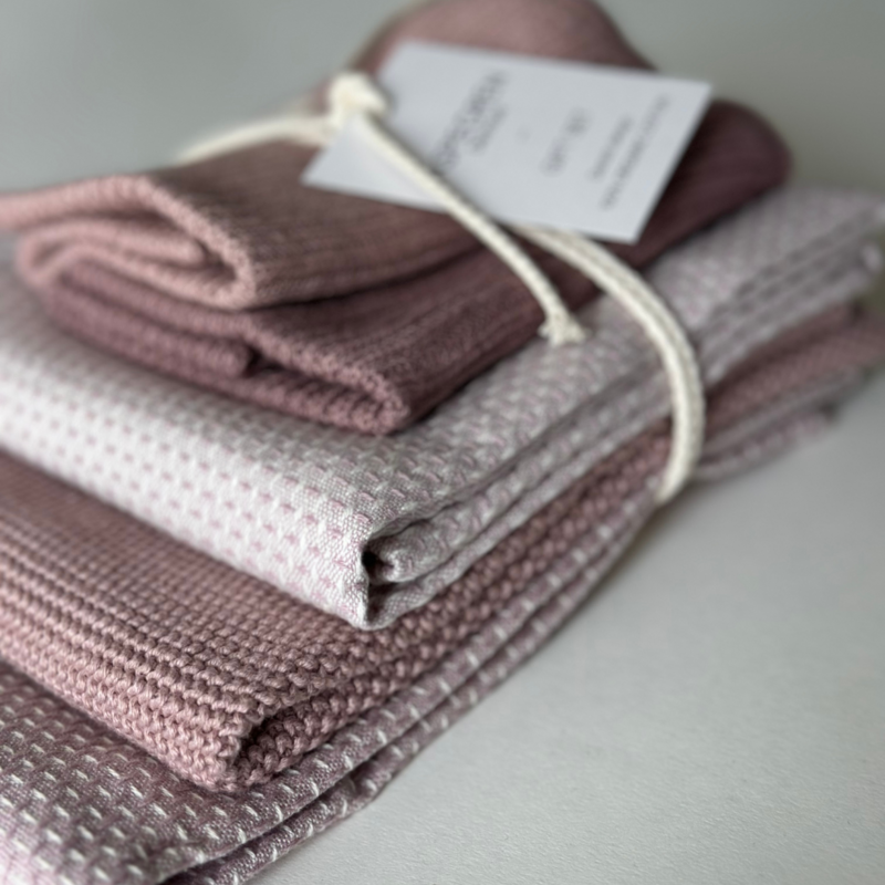 Küchen-Geschenkset – Rosenquarz (Preis für 4 Set)
