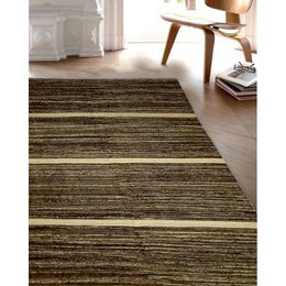 Handgefertigter Kilim-Teppich aus neutralem Zement